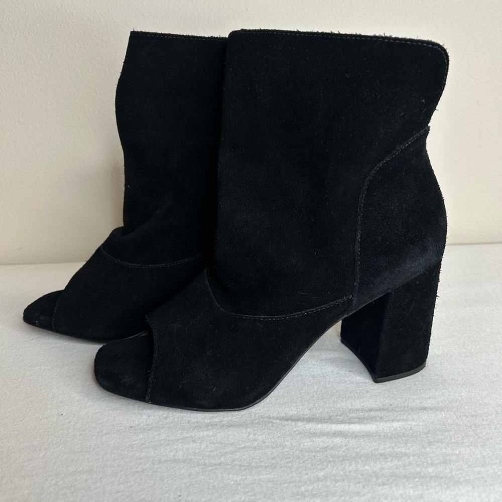 Matisse Black Suede Heeled Boots